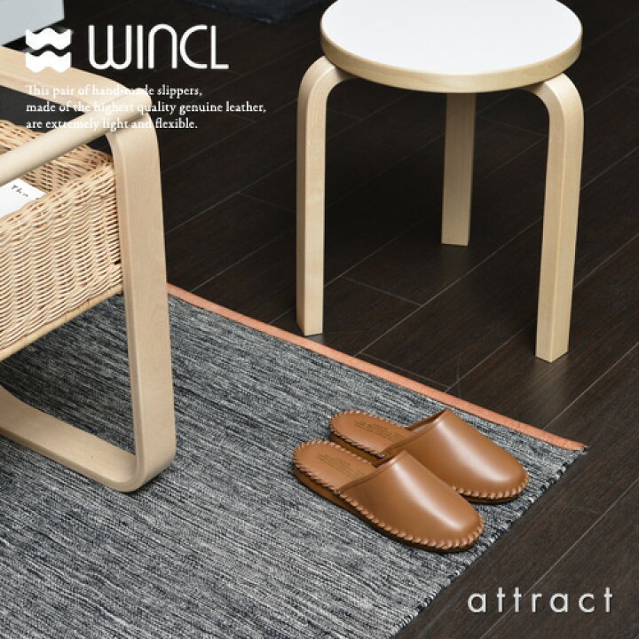 楽天市場】ウィンクル WINCL レザースリッパ Leather Slippers 前 