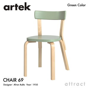 �A���e�b�N Artek CHAIR 69 �`�F�A 69 �o�[�`�� �֎q �_�C�j���O �p�C�~�I�J���[ �f�U�C���FAlvar Aalto �w�� �O���[�� �r�� �N���A���b�J�[�d�グ �t�B�������h �k��