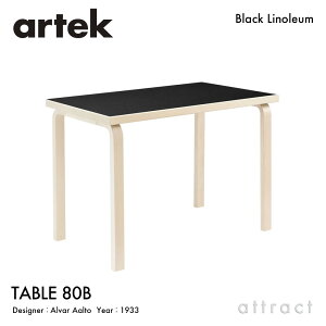�A���e�b�N Artek TABLE 80B�e�[�u�� 80B �T�C�Y�F100×60cm ���� 4cm �o�[�`�� �f�U�C���FAlvar Aalto �V�� �u���b�N���m���E�� �r�� �N���A���b�J�[�d�グ �_�C�j���O �f�X�N �t�B�������h �k��