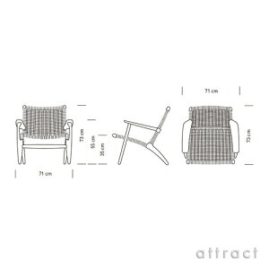 カールハンセン&サンCarlHansen&SonラウンジチェアCH25Hans.J.Wegnerハンス・J・ウェグナースモークドオークSmakedOakオイルフィニッシュ北欧椅子リビング【RCP】【smtb-KD】