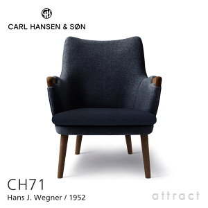 【正規取扱店】 【保証付】 カールハンセン & サン Carl Hansen & Son ミニベア ラウンジチェア CH71 Hans.J.Wegner ハンス・J・ウェグナー ウォルナット Walnut オイルフィニッシュ ファブリック:Mood 210