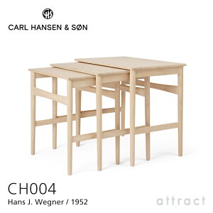 yK戵Xz yۏؕtz J[nZ & T Carl Hansen & Son lXeBO e[u Nesting Tables CH004 lXge[u 3Zbg I[N Oak \[vdグ TChe[u ȃXy[X nX