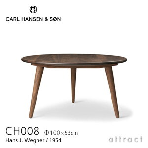 yK戵Xz yۏؕtz J[nZ & T Carl Hansen & Son R[q[e[u CH008 ~` Hans.J.Wegner nXEJEEFOi[ TCYF100cm×H53cm EHibg Walnut ICtBjbV k