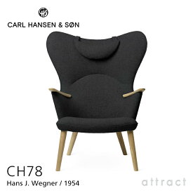 カールハンセン & サン Carl Hansen & Son ママ ベアチェア Mama Bear CH78 ラウンジチェア ネックピローセット オーク Oak オイル仕上げ ファブリック：Fiord フィヨルド #191 ハンス J. ウェグナー Hans.J.Wegner