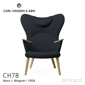 カールハンセン & サン Carl Hansen & Son ママ ベアチェア Mama Bear CH78 ラウンジチェア ネックピローセット オーク Oak オイル仕上げ ファブリック：Fiord フィヨルド #782 ハンス J. ウェグナー Hans.J.Wegner