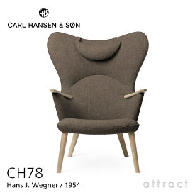 カールハンセン & サン Carl Hansen & Son ママ ベアチェア Mama Bear CH78 ラウンジチェア ネックピローセット オーク Oak ソープ仕上げ ファブリック：Fiord フィヨルド #271 ハンス J. ウェグナー Hans.J.Wegner