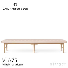 カールハンセン & サン Carl Hansen & Son フォイエ シリーズ Foyer Series ホイエ ベンチ ソファ Bench VLA75 オーク Oak オイル仕上げ レザー：Sif シフ 革 張座 レザー Vilhelm Lauritzen ヴィルヘルム・ラウリッツェン