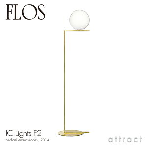 �t���X FLOS �A�C�V�[���C�c F2 IC LIGHTS F2 �t���A�����v �X�^���h �Ɩ� ���C�g LED �J���[�F�S�[���h �^�J �u���X �f�U�C���FMichael Anastassides �����t�b�g�X�C�b�`�t�� �{�[�� �K���X �C�^���A �yRC
