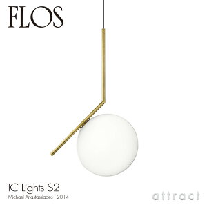 �t���X FLOS �A�C�V�[���C�c S2 �y���_���g IC LIGHTS S2 GLD �y���_���g �����v �Ɩ� ���C�g LED �T�C�Y�F��436mm �J���[�F�S�[���h �^�J �u���X �f�U�C���FMichael Anastassides �{�[�� �K���X �C�^���A �yRC