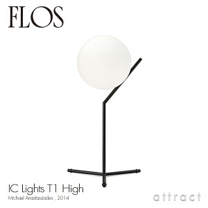 �t���X FLOS �A�C�V�[���C�c T1 �n�C�^�C�v IC LIGHTS T1 HIGH �e�[�u�������v �X�^���h �Ɩ� ���C�g �J���[�F�u���b�N �X�`�[�� �h���d�グ �f�U�C���FMichael Anastassides ���� �����X�C�b�`�t�� �{�[