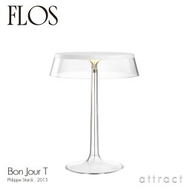 フロス FLOS ボンジュール BON JOUR T テーブルランプ スタンド ベースカラー：ホワイト シェード：クリア デザイン：Philippe Starck フィリップ・スタルク ファブリック シェード 間接照明 イタリア 照明 ライト
