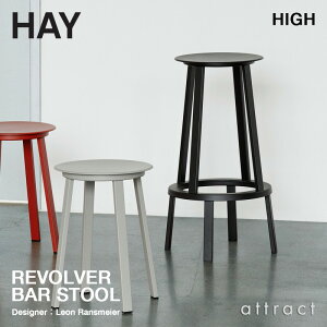 wC HAY {o[ o[Xc[ REVOLVER BAR STOOL HIGH nC^Cv 76cm JE^[ `FA nC Xc[ ] 360° X`[ ̓hdグ J[F3F fUCFLeon Ransmeier rO Lb