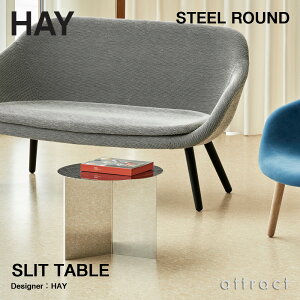 �w�C HAY SLIT TABLE �X���b�g�e�[�u�� STEEL ROUND �X�`�[�� ���E���h �T�C�h�e�[�u�� ��45×H35.5cm �ی^ ���E���h �R�[�q�[�e�[�u�� �X�e�����X�X�`�[�� �h���܂��̓��b�L�d�グ �J���[�F5�F �f�U�C
