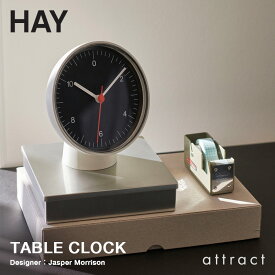 ヘイ HAY テーブルクロック Table Clock 直径 Φ13cm 壁掛け時計 置き時計 スイープムーブメント アクリル カラー：4色 デザイン：Jasper Morrison ジャスパー・モリソン リビング ダイニング オフィス インダストリアル シンプル カフェ