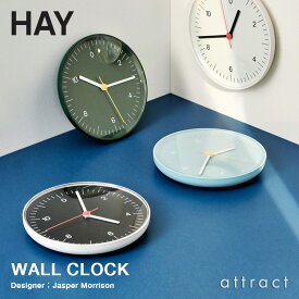 ヘイ HAY ウォールクロック Wall Clock 直径 Φ26.5cm 壁掛け時計 掛け時計 スイープムーブメント アクリル カラー：4色 デザイン：Jasper Morrison ジャスパー・モリソン リビング ダイニング オフィス インダストリアル シンプル カフェ