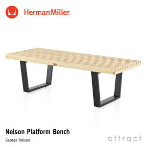 n[}~[ Herman Miller l\ vbgtH[x` Nelson Platform Bench 1220mm Ebhx[X gbvF[v fUCFGeorge Nelson PB.48 W UL TCh e[u x` C[Y ֎q `F