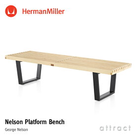 ハーマンミラー Herman Miller ネルソン プラットフォームベンチ Nelson Platform Bench 1525mm ウッドベース トップ：メープル デザイン：George Nelson PB.60 W UL サイド テーブル ベンチ イームズ 椅子 チェア 【RCP】【smtb-KD】