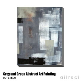 アートパネル Art Panel Grey and Green Abstract Art Painting W600×H800mm IAP 51599 T30 Gallery アートポスター キャンバス MDF インテリア 壁掛け アクリル 油絵具 壁面 デザイン リビング 抽象画 フレーム 【RCP】【smtb-KD】