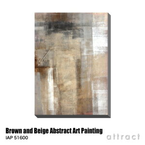 アートパネル Art Panel Brown and Beige Abstract Art Painting W560×H800mm IAP 51600 T30 Gallery アートポスター キャンバス MDF インテリア 壁掛け アクリル 油絵具 壁面 デザイン リビング 抽象画 フレーム 【RCP