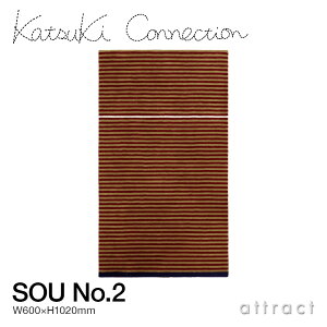 �J�c�L �R�l�N�V���� Katsuki Connection ���O Rug �\�E SOU no.2 �T�C�Y�F600 × 1020mm �E�[�����O ��~���[�W���O�E�[�� �f�U�C���F���� �T�q �e�L�X�^�C�� �f�U�C�i�[ �J�[�y�b�g �O�~ �Ƌ� �C���e��