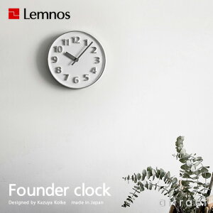 LemnosレムノスFounderclockファウンダークロックKK15-08カラー:2色Φ268mmステップムーブメントアルミニウムデザイン:小池和也ideacoイデア(壁掛け時計/ウォールクロック/贈り物/ギフト)【smtb-KD】