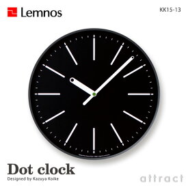 レムノス Lemnos タカタ Dot clock ドットクロック KK15-13 文字盤：Line カラー：2色 Φ323mm ステップムーブメント ABS樹脂 デザイン：小池 和也 ideaco イデア 壁掛け時計 ウォールクロック 贈り物 ギフト 【RCP】