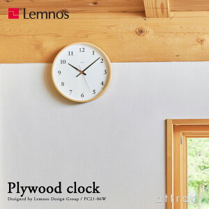 mX Lemnos ^J^ vCEbh NbN Plywood clock LC21-06W Ǌ|v EH[NbN fUCFLemnos Design Group J[F2F 305mm dgv XC[v[ug yRCPz yyMt_