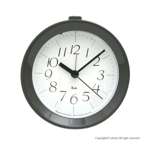 レムノス Lemnos タカタ Riki AlaermClock リキ アラームクロック 細字 WR-0914 目覚まし時計 置時計 時計 テーブルクロック カラー:グレー デザイン:渡辺 力 インテリア デザイン 雑貨 ギフト プレ
