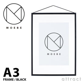 ムーベ MOEBE フレーム A3 サイズ FRAME アルミニウム Black ブラック FABA3 壁掛け ポスター 壁面 額縁 アート フォト アクリル ギフト プレゼント 透明 クリア シンプル デザイン 【RCP】