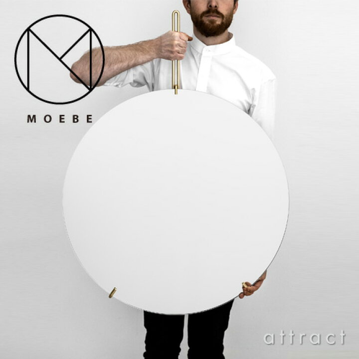 楽天市場】ムーベ MOEBE ウォールミラー Φ70cm MIRROR ブラック ブラス