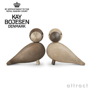 カイボイスンデンマークKAYBOJESENDENMARKラブバードLovebird39204ペアセットミニサイズオークナチュラルオブジェローゼンダール置物北欧デンマークハンドメイド職人小鳥木製玩具インテリア【RCP】【smtb-KD】