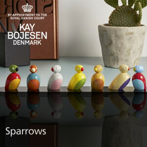 カイボイスンデンマークKAYBOJESENDENMARKスパロースズメSparrows7pcs7色セット39457ローゼンダール北欧デンマークハンドメイド職人小鳥自宅家族木製玩具インテリア【RCP】