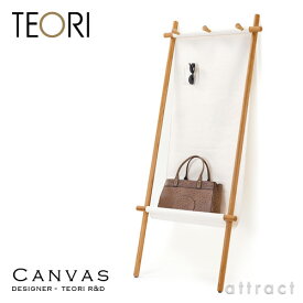 テオリ TEORI CANVAS キャンバス マルチラック 倉敷帆布 壁面 立てかけタイプ 竹抗菌オイル仕上げ デザイナー：TEORI R&D 玄関 カバン 小物 インテリア 日本製 竹製品 【RCP】【smtb-KD】