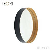 テオリ TEORI ZERO ゼロ ミラー 鏡 Mサイズ カラー：墨色 ブラック 丸形ミラー 丸型ミラー 壁掛けミラー …