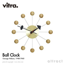 ヴィトラ Vitra Ball Clock ボールクロック Wall Clock ウォールクロック 掛け時計 デザイン：George Nelson ジョージ・ネルソン カラー：チェリー スイス デザイナー ビトラ パントン イームズ ノグチ 【RCP】【smtb-KD】