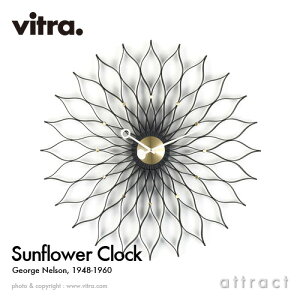 ���B�g�� Vitra Sunflower Clock �T���t�����[�N���b�N Wall Clock �E�H�[���N���b�N �|�����v �f�U�C���FGeorge Nelson �W���[�W�E�l���\�� �J���[�F�u���b�N �f�U�C�i�[ �r�g�� �p���g�� �C�[���Y �yRCP