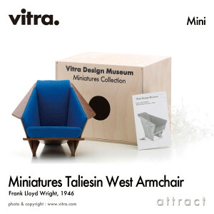 Bg Vitra ~j`A RNV Miniatures Collection ^AZ EGXg A[`FA Taliesin West Armchair fUCFFrank Lloyd Wright tNEChECg RN^[  ֎q `F