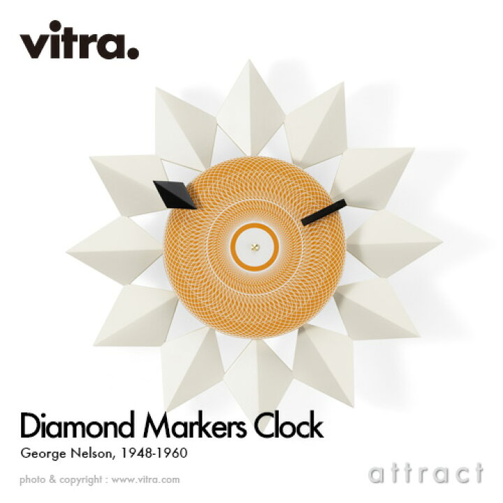 楽天市場】ヴィトラ Vitra ダイヤモンド マーカー クロック Diamond 