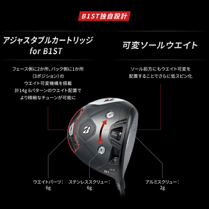 楽天市場】メーカー正規カスタムオーダー ブリヂストンゴルフ B1ST 