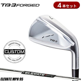【10/18~最大5000円OFFクーポン】【受注生産】【正規品】 右打用 フォーティーン TB-3 フォージド アイアンセット 4本組 エレベート MPH95 カスタムオーダー FOURTEEN TB3 FORGED Elevate MPH95