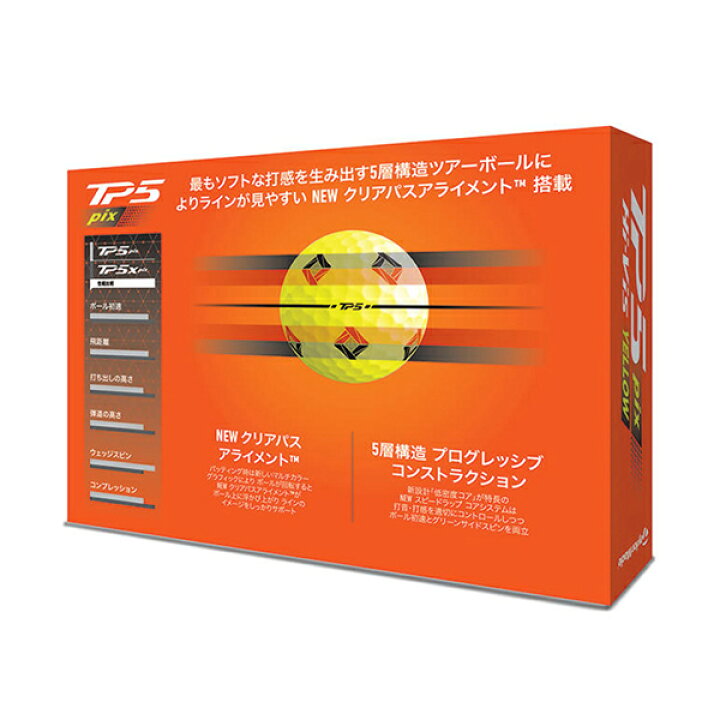 楽天市場】【即納】3ダース/36個 テーラーメイド TP5x ボール 2024年 