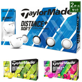 【あす楽対応】【2ダース】テーラーメイド ディスタンス+ ソフト ボール 2ダース/24個入り#TaylorMade#TM#DISTANCE+SOFT