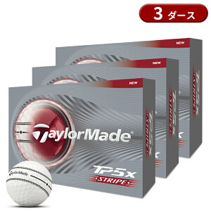 �y���[�z�y���K�i�z �e�[���[���C�h TP5x �S���t�{�[�� �X�g���C�v �z���C�g 3�_�[�X 36�� TaylorMade TM26TP5xSTRIPE 2026�N2������