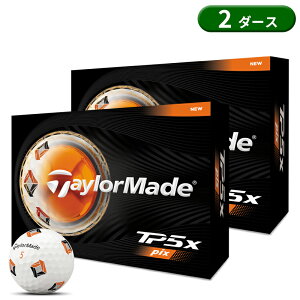 �y���[�z�y���K�i�z �e�[���[���C�h TP5x �S���t�{�[�� �s�b�N�X �z���C�g 2�_�[�X 24�� TaylorMade TM26TP5xPIX 2026�N2������