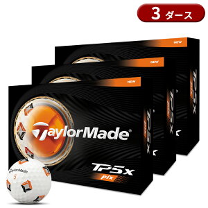 �y���[�z�y���K�i�z �e�[���[���C�h TP5x �S���t�{�[�� �s�b�N�X �z���C�g 3�_�[�X 36�� TaylorMade TM26TP5xPIX 2026�N2������