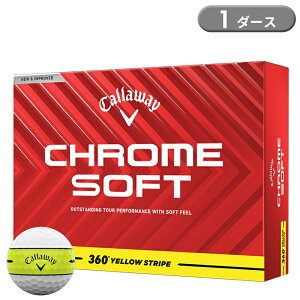 y[zLEFC N\tg CG[XgCv 1_[X 12 St{[ Callaway CHROME SOFT Yellow STRIPE 2025Nf