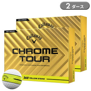 y[zLEFC NcA[ 360x CG[XgCv 2_[X 24 St{[ Callaway CHROME TOUR 360°YELLOW STRIPE 2025Nf