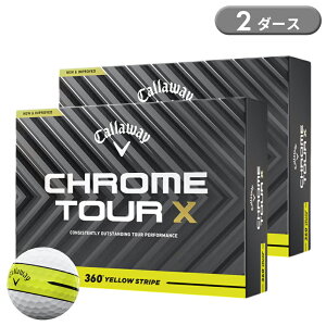 y[zLEFC NcA[X 360x CG[XgCv 2_[X 24 St{[ Callaway CHROME TOUR X 360°YELLOW STRIPE 2025Nf