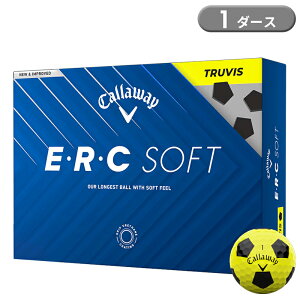 �y���[�z �L�����E�F�C ERC �\�t�g �S���t�{�[�� �g�D���[�r�X �C�G���[/�u���b�N 1�_�[�X 12���� Callaway ERC SOFT TRUVIS 2025�N���f��