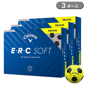 �y���[�z �L�����E�F�C ERC �\�t�g �S���t�{�[�� �g�D���[�r�X �C�G���[/�u���b�N 3�_�[�X 36���� Callaway ERC SOFT TRUVIS 2025�N���f��